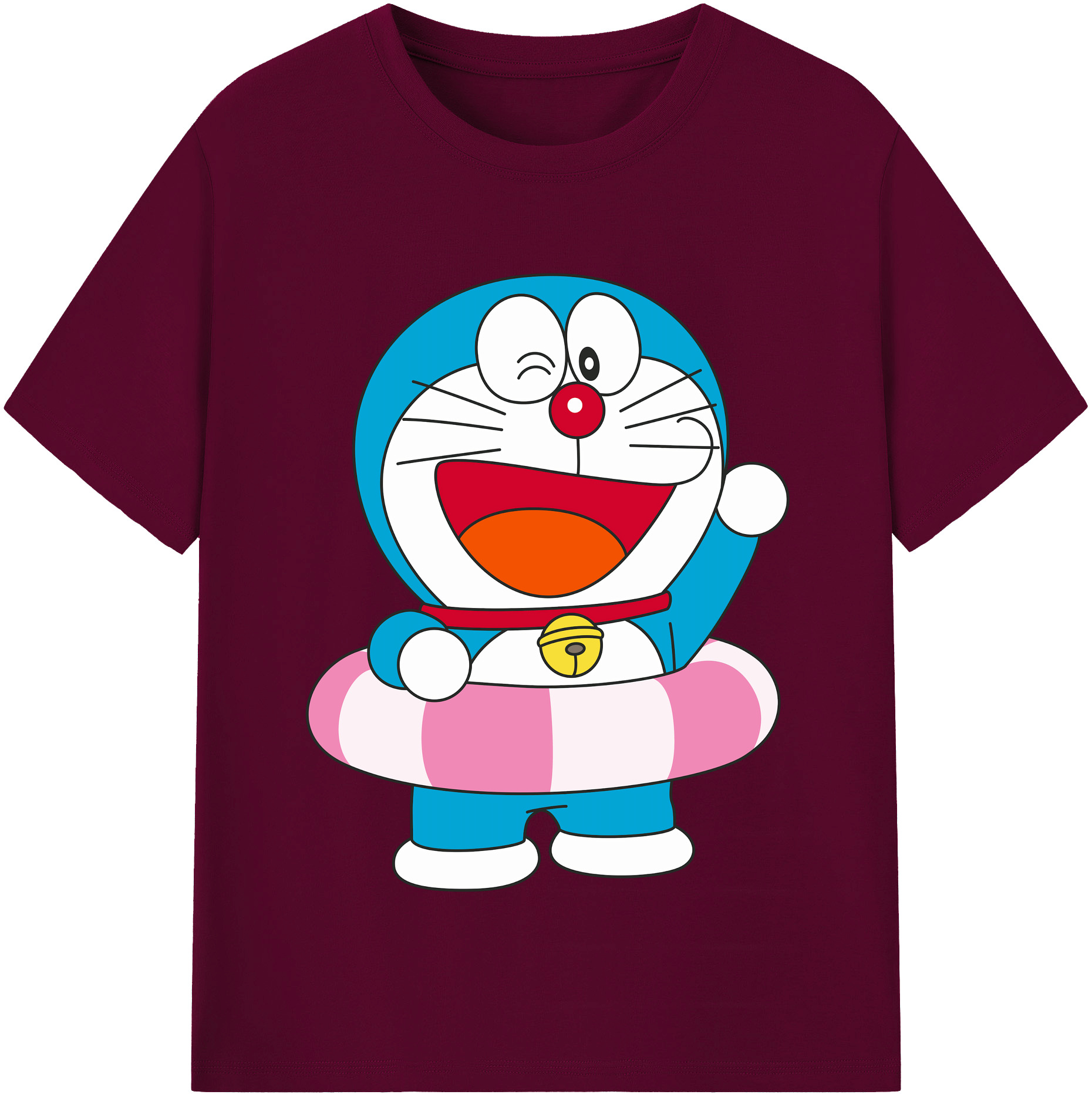 （画像用） ドラえもん Doraemon レディースカジュアルプリントTシャツ（綿100％）